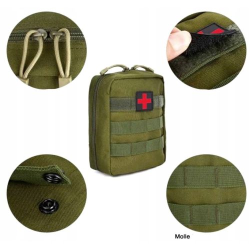 Тактическая аптечка, армейская сумка для медикаментов хаки