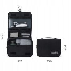 Дорожная косметичка несессер бьюти кейс Ecarla черная