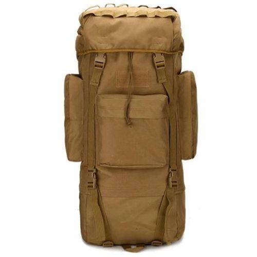 Большой тактический армейский рюкзак с дождевиком 65L Combat Койот