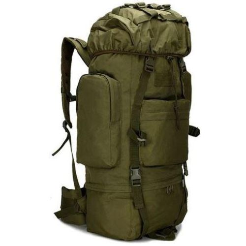 Большой тактический, армейский рюкзак с дождевиком 65L Combat Хаки
