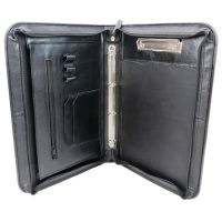 Папка кожаная деловая Portfolio Port1022 Черная