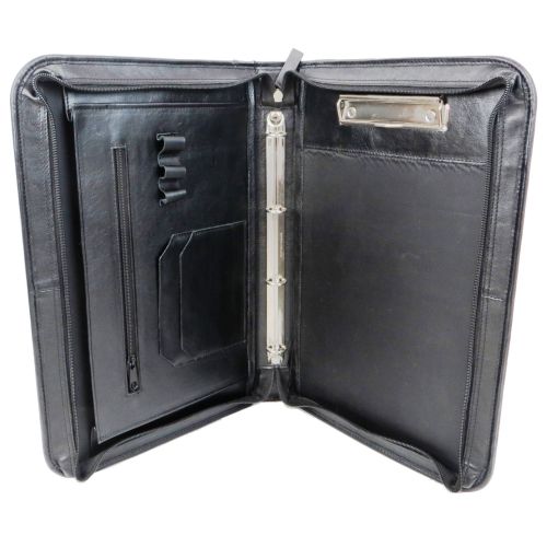 Папка кожаная деловая Portfolio Port1022 Черная