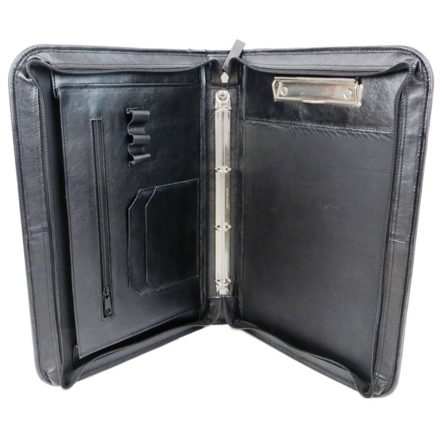 Папка кожаная деловая Portfolio Port1022 Черная