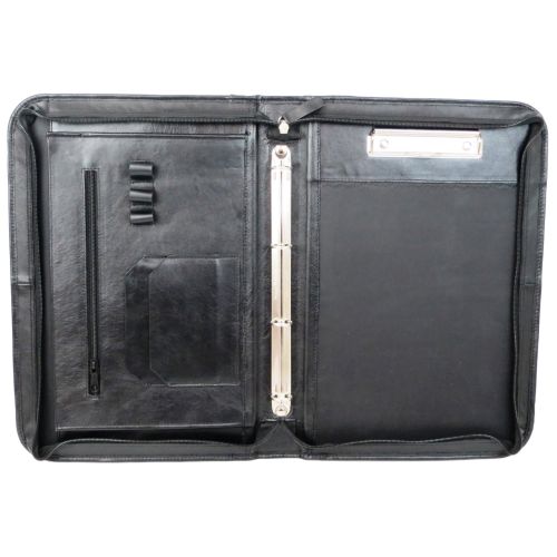 Папка кожаная деловая Portfolio Port1022 Черная