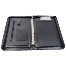  Папка кожаная деловая Portfolio Port1022 Черная