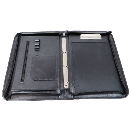 Папка кожаная деловая Portfolio Port1022 Черная