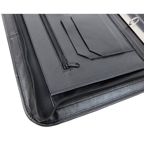 Папка кожаная деловая Portfolio Port1022 Черная