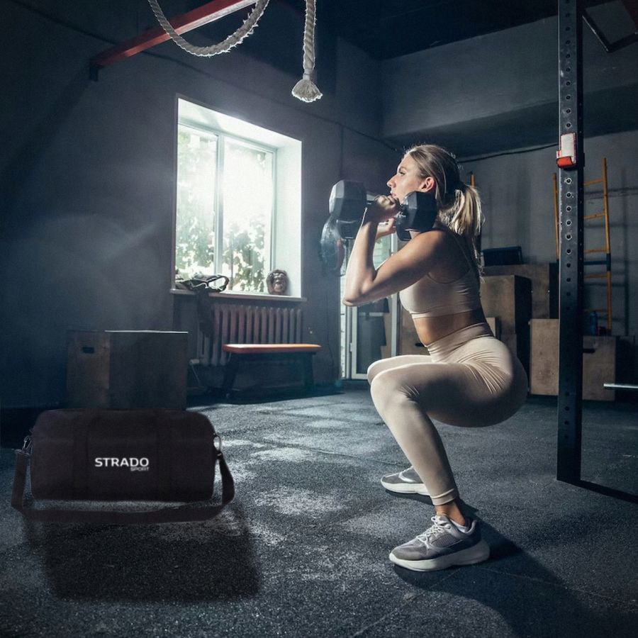 Cпортивная сумка с отделом для обуви Strado Sport  5905101594746 25L Черная