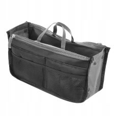 Дорожная косметичка, несессер, чехол для косметики Satis 02712 Черный с серым