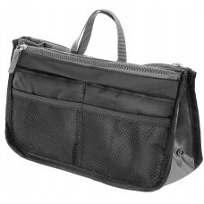 Дорожная косметичка, несессер, чехол для косметики Satis 02712 Черный с серым