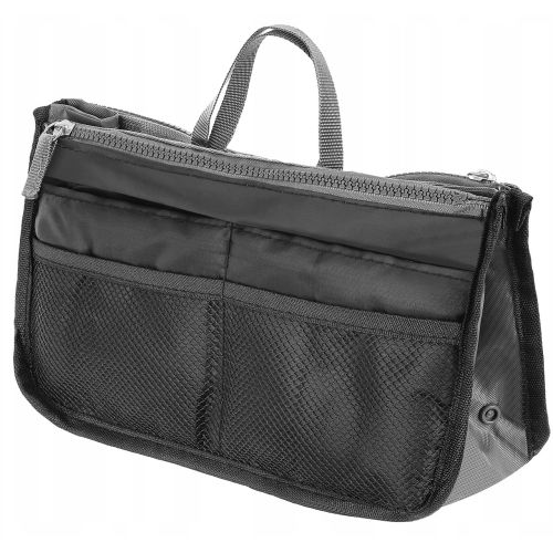 Дорожная косметичка, несессер, чехол для косметики Satis 02712 Черный с серым