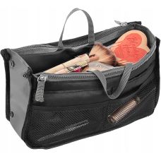 Дорожная косметичка, несессер, чехол для косметики Satis 02712 Черный с серым