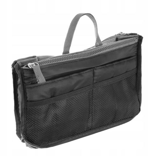 Дорожная косметичка, несессер, чехол для косметики Satis 02712 Черный с серым