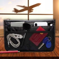 Дорожная косметичка, несессер, чехол для косметики Satis 02712 Черный с серым