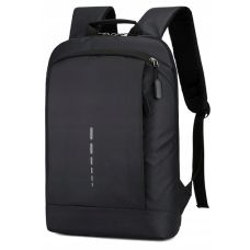 Компактный плоский городской рюкзак Likado L056 black Черный