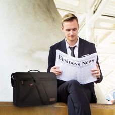 Сумка почтальонка  для ноутбука 15,6 дюймов Kroser Laptop Bag NTM2832NX Черная 