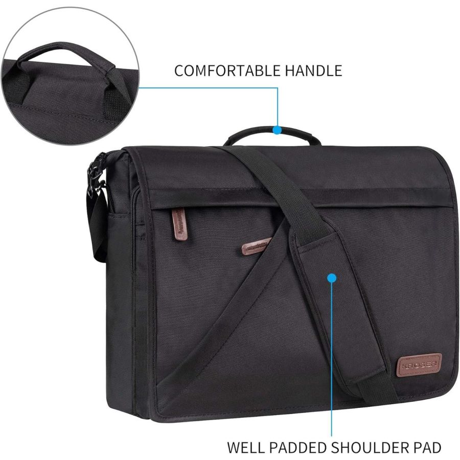 Сумка почтальонка  для ноутбука 15,6 дюймов Kroser Laptop Bag NTM2832NX Черная