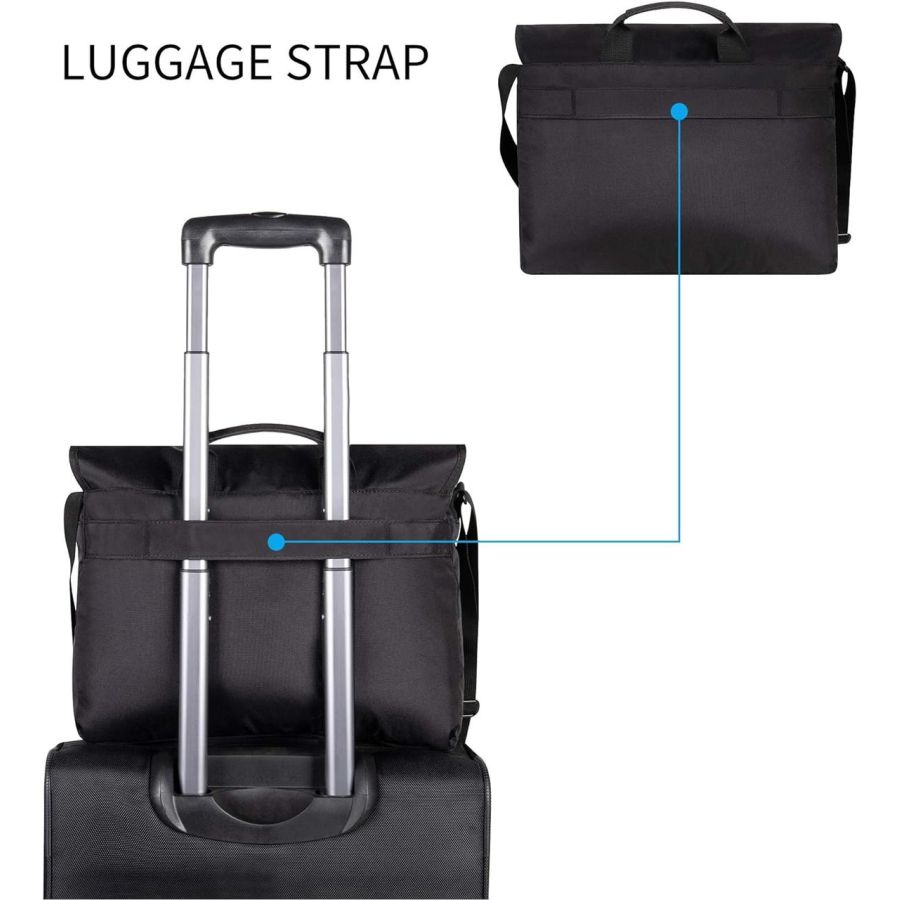 Сумка почтальонка  для ноутбука 15,6 дюймов Kroser Laptop Bag NTM2832NX Черная