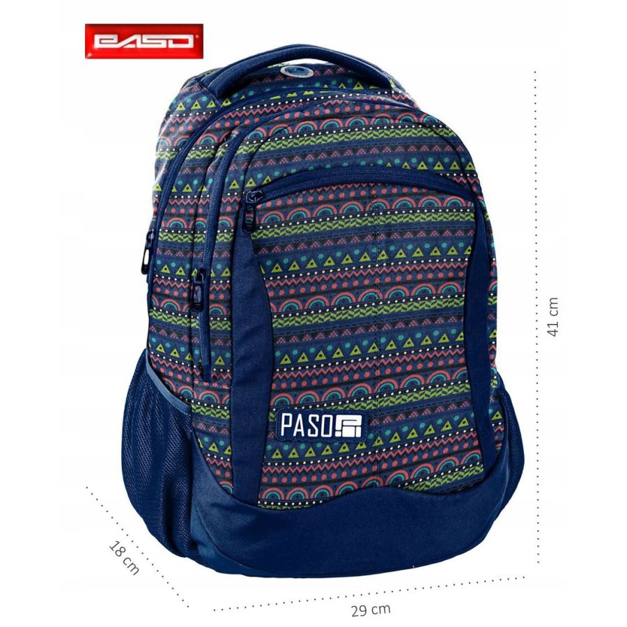 Рюкзак молодежный Paso 18-2808PC16 20L Синий