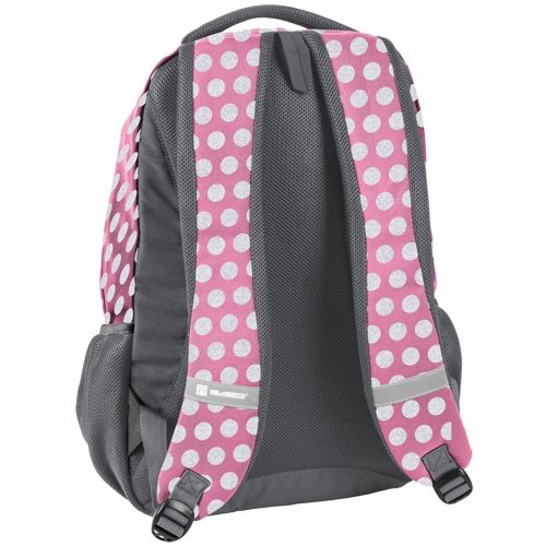 Яркий женский рюкзак Paso 18-2708PI16 20L Розовый в горох