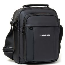 Тканевая мужская наплечная сумка Lanpad LAN3778 Черный