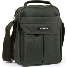 Мужская сумка тканевая Lanpad  LAN3768 green Зеленая