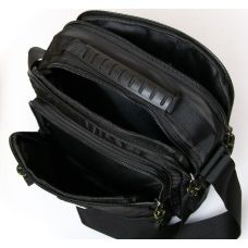 Мужская наплечная сумка планшетка Lanpad LAN82058 Черная