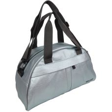 Спортивная сумка для фитнеса из кожзаменителя Wallaby 313 16л  Серебристый