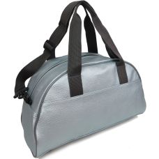 Спортивная сумка для фитнеса из кожзаменителя Wallaby 313 16л  Серебристый