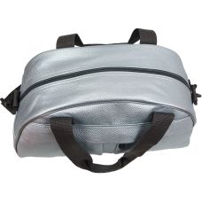 Спортивная сумка для фитнеса из кожзаменителя Wallaby 313 16л  Серебристый