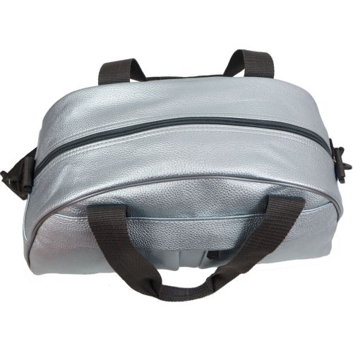 Спортивная сумка для фитнеса из кожзаменителя Wallaby 313 16л  Серебристый