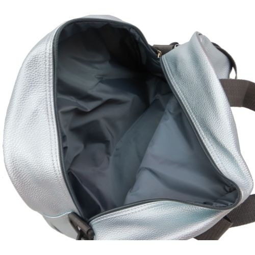 Спортивная сумка для фитнеса из кожзаменителя Wallaby 313 16л  Серебристый