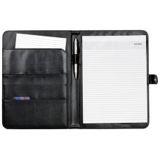  Папка деловая из эко кожи с блокнотом Bakula  R91707S Черная