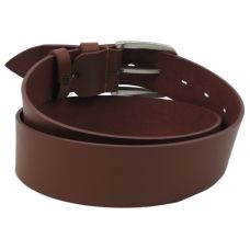 Широкий кожаный ремень под джинсы Skipper 1496-50 Коричневый