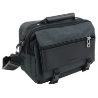 Большая тканевая мужская барсетка Wallaby 2425 Серая