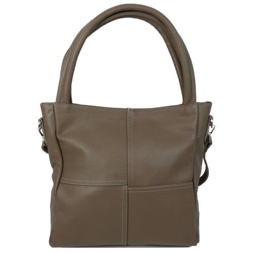 Cумка женская классическая кожаная Borsacomoda 853.035 Бежевая