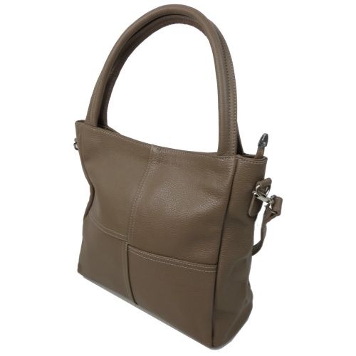 Cумка женская классическая кожаная Borsacomoda 853.035 Бежевая