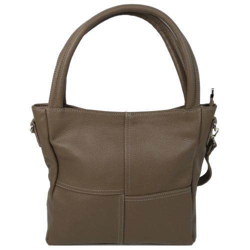 Cумка женская классическая кожаная Borsacomoda 853.035 Бежевая