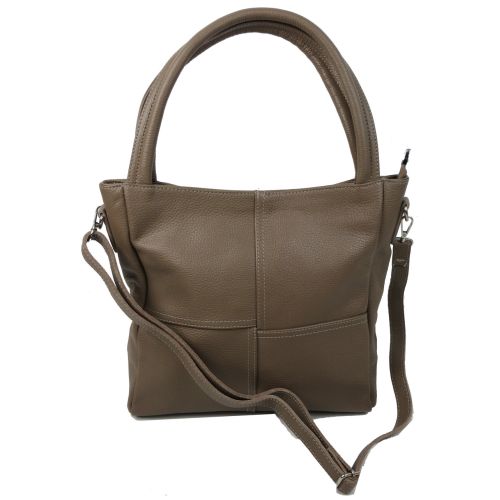 Cумка женская классическая кожаная Borsacomoda 853.035 Бежевая