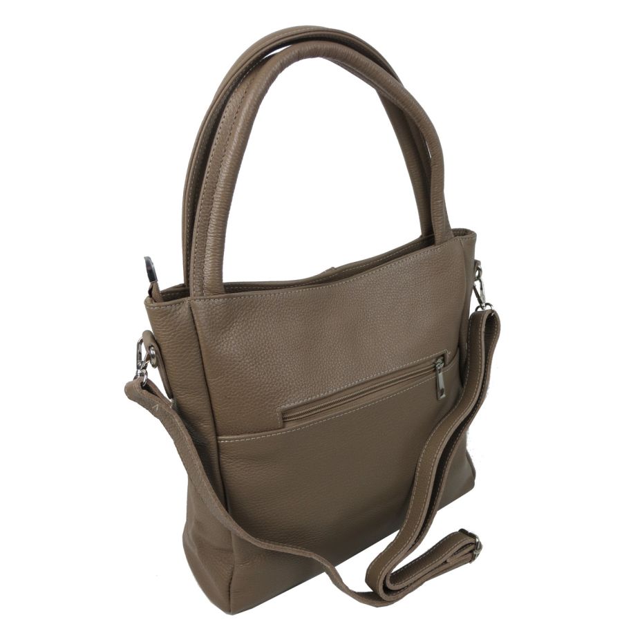 Cумка женская классическая кожаная Borsacomoda 853.035 Бежевая