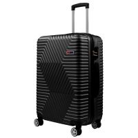 Чемодан Большой L ABS пластик на колесах GD Polo 60k001 115L Черный