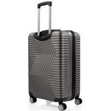  Чемодан Средний M ABS пластик на колесах GD Polo 60k001 70L Серый