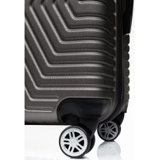  Чемодан Средний M ABS пластик на колесах GD Polo 60k001 70L Серый