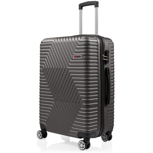 Чемодан Большой L ABS пластик на колесах GD Polo 60k001 115L Серый