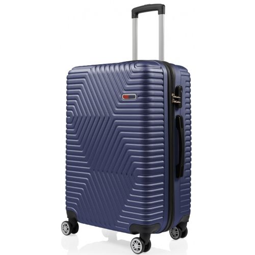 Чемодан Большой L ABS пластик на колесах GD Polo 60k001 115L Синий