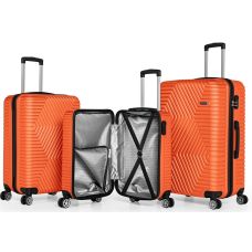  Чемодан Малый S ABS пластик на колесах GD Polo 60k001 45L Оранжевый