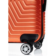 Чемодан Малый S ABS пластик на колесах GD Polo 60k001 45L Оранжевый