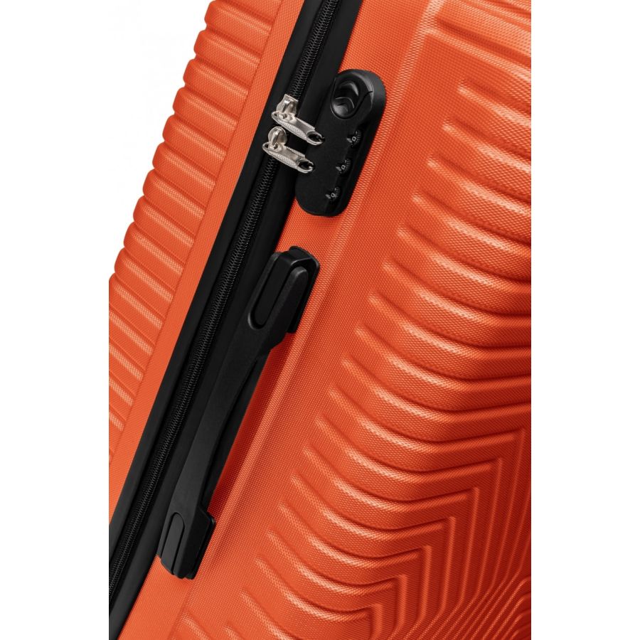 Чемодан Малый S ABS пластик на колесах GD Polo 60k001 45L Оранжевый