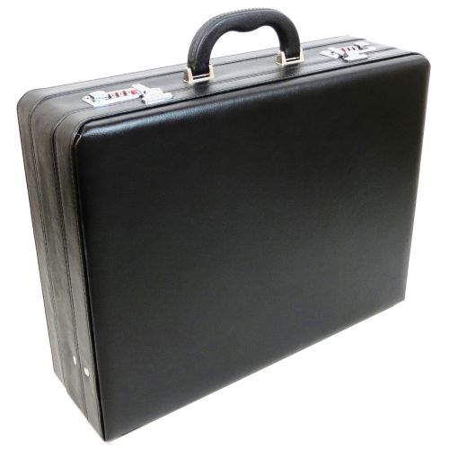 Кейс дипломат большой из эко кожи Portfolio S1645426 Черный