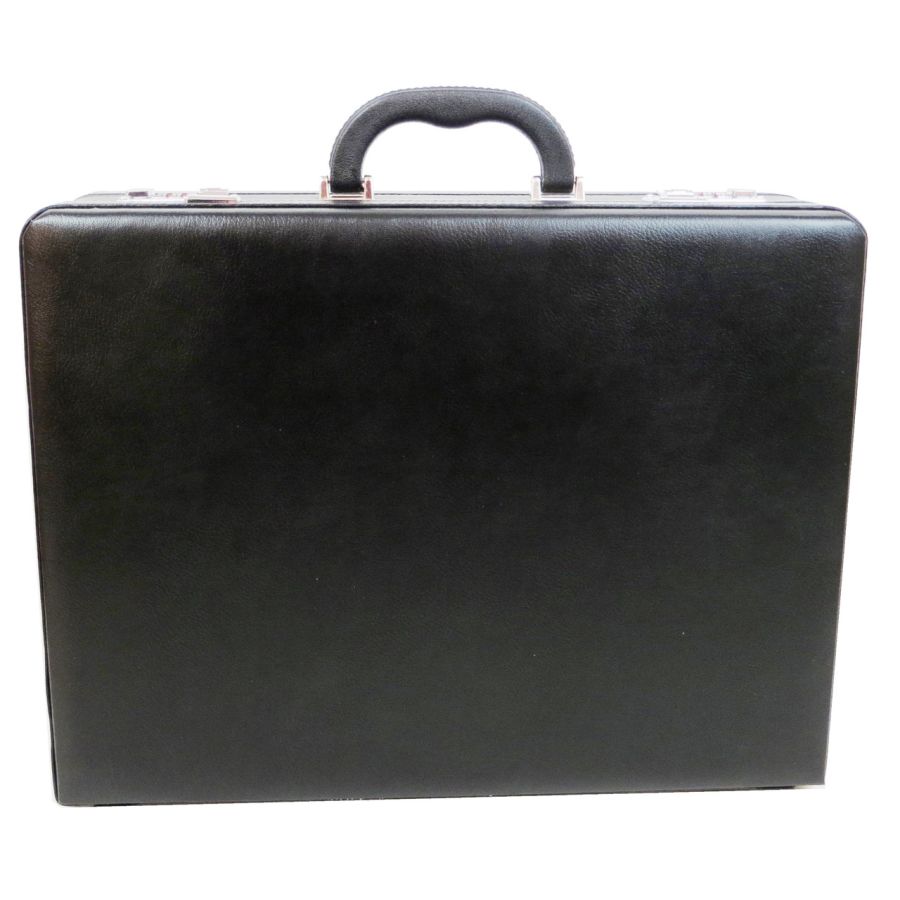 Кейс дипломат большой из эко кожи Portfolio S1645426 Черный